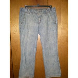 DKNY Jeans Flat Front Slash Pockets Mom Jeans Sz 6 Medium Wash